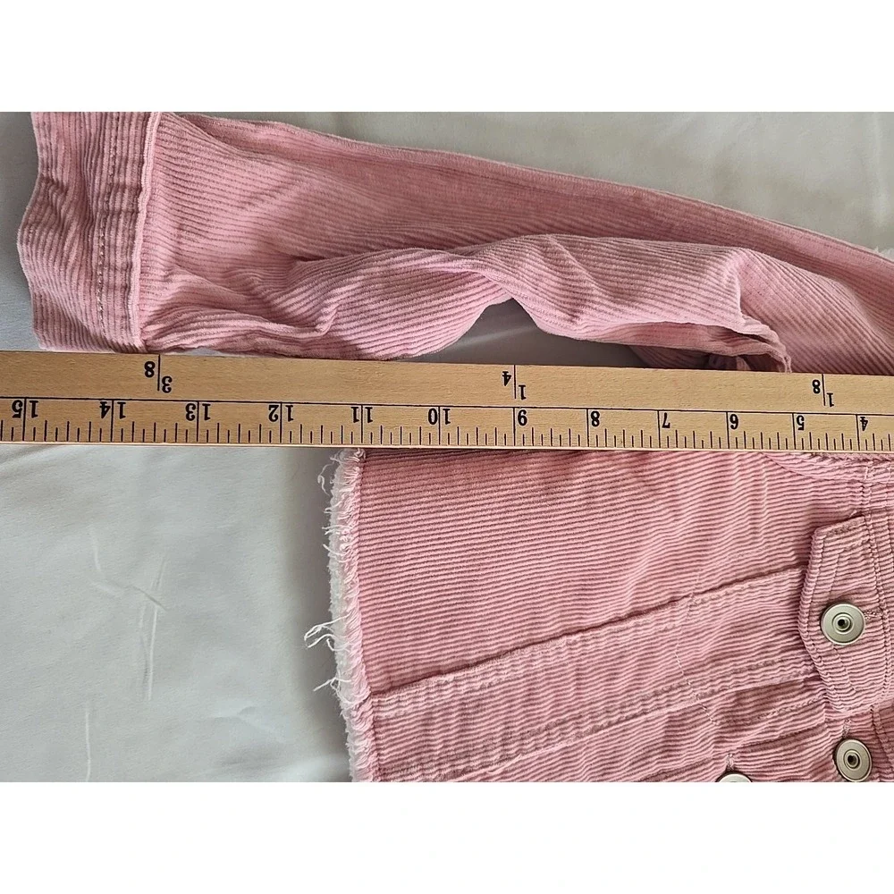 TCP‎ Children's Place Girls Corduroy  Jacket Pink Size 4 Sherpa Lined Coat